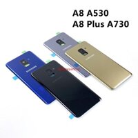 Epvn- SAMSUNG Galaxy A8 A530 A8 plus A730 Mặt Sau Kính Pin Vỏ Cửa Sau Vỏ Cho SAMSUNG A8 2018 Mặt Sau Kính