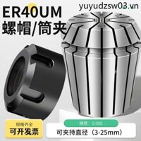 Er40um Co Giãn Collet Nut CNC Khắc Đầu Máy Tiện er40um Độ Chính Xác Cao Di Chuyển Cân Bằng Chuck Nut