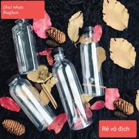 (erale) [ RẺ VÔ ĐỊCH ]Chai nhựa đựng trà sữa nắp đen 330ml các loại - vuông, tròn