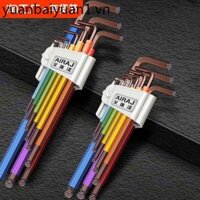 Erizawa Allen Cờ Lê Bộ Tua Vít Lục Giác Bên Trong 6 Góc Dụng Cụ Nhiều Màu Sắc Lục Giác Mở Rộng Hình Lục Giác Torx