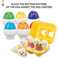 [Ert] 1 Hộp Trứng Vít Xếp Hình 3D Montessori Giáo Dục Học Tập Đồ Chơi Toán Có Âm Thanh Hình Dạng Trẻ Em Phù Hợp Với Trò Chơi Thông Minh Trẻ Em Giáo Dục VN