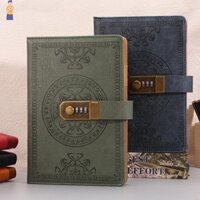 [Ert] A5 200 Trang Sách Mật Khẩu Retro Có Khóa Nhật Ký Dày Sáng Tạo Sổ Tay Học Sinh Notepad Văn Phòng Phẩm Sổ Tay VN