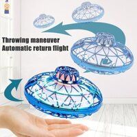 [Ert] Magic Flying Helicopter Spinner Fingertip Nâng cấp Chuyến bay Gyro Fly Orb Hover Ball Mini Dron Máy bay Đồ chơi loại LED Đồ chơi trẻ em Quà tặng VN