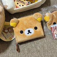 [Ertmanorge] Ví Kawaii Rilakkuma Hoạt Hình Dễ Thương Mặt Gấu Ví Nhỏ Dành Cho Nữ Bé Gái Túi Kẹp Tiền Nhỏ Gọn Túi Đựng Tiền Xu Phong Cách Quà Tặng VN