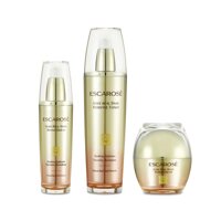 ESCAROSE Alive Real Snail Skin Care 3 Set(Toner, Serum, Repair Cream), Moisturizer Brightening Wrinkle Improvement Hyaluronic Acid Snail Mucus