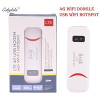 Eshylala Wireless 4G LTE USB Dongle WiFi Router Modem Stick với khe cắm thẻ Sim - Bộ chuyển đổi bộ định tuyến bỏ túi Eshylala