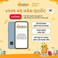 eSIM 4G du lịch Hàn Quốc - Nhiều gói (5 - 30 ngày) - Có thoại - SIM2GO