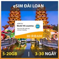 eSIM du lịch Đài Loan