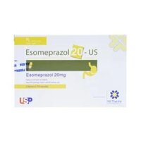ESOMEPRAZOL 20 – US (Hộp)_USP_Esomeprazol 20mg_Hộp/30V/16_điều trị trào ngược dạ dày