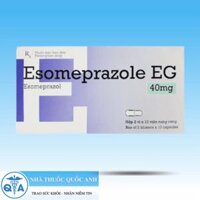 Esomeprazole EG điều trị trào ngược, viêm loét dạ dày tá tràng (hộp 20 viên)