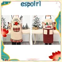 Espo Tạp Dề Giáng Sinh Vải Màu pinafore