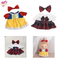 Esquirla 2 Chiếc Váy Búp Bê Phù Hợp Với Nơ Kẹp Tóc Cho Búp Bê 38cm Quà Tặng Trẻ Em