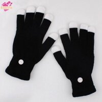 Esquirla Hellery LED Găng tay chiếu sáng ngón tay Găng tay phát sáng đầy màu sắc cho bữa tiệc Carnival Trang phục Rave Sân khấu biểu diễn