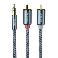 Essager 3.5mm To 2 RCA Aux Cable Adapter Splitter Audio Cable 0.5/1/2/3/5 Meters for TV Box Home Theater Speaker