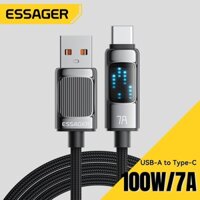 Essager 7A 100W Usb Type C Cáp Sạc Nhanh Cho Huawei 88W Oppo Sạc Điện Thoại 480Mbps