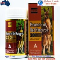 Essence Of Red Kangaroo 20800 Max  100v - Viên uống tăng cường SL nam của Úc - GG