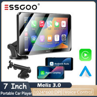 ESSGOO Car radio 7 kênh portable carplay multimedia android auto video player màn hình cảm ứng với điều khiển từ xa camera chiếu hậu