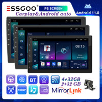 ESSGOO Carplay 7"/9"10" Màn Hình IPS Android Car Player 2+32GB 4+32GB 2 Din Đa Phương Tiện Máy Nghe Nhạc MP5 Liên Kết Vedio Hỗ Trợ WiFi GPS Đài Phát Thanh Xe Hơi