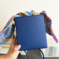 Estee Lauder 23 Mùa Thu Màu Xanh Túi Đựng Mỹ Phẩm Mở Lớn Túi Messenger Xô Có Thể Đeo Vai Túi Lụa Khăn Lót