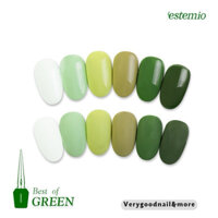 Estemio nail - Mã màu Green (G2-3-8-11-12-14)