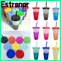 Estrenar 10 Cái / bộ 24oz 710ML Cốc Sippy Mùa Hè, Có Nắp Sippy Bubble Trà Cà Phê Chai Nước, Cốc Lạnh Dung Tích Lớn Nước ép Sữa Cốc Uống Ấm Siêu Tốc