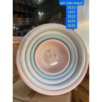 ET 5 MÓN THAU NHỰA, CHẬU NHỰA CAO CẤP HOKORI cực dày dặn (27,32,38,44,50cm)