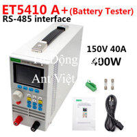 ET5410 DC Electronic Load Tester 400W Battery Capacity Tester Power Test Aging Tester 150V/40A RS485 Interface Software