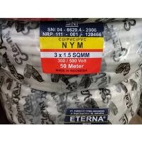 Eterna Dây Cáp NYM 3x1.5 mm 3 Lõi Đồng