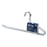 ETM377- Bộ 3 móc treo quần áo Ettom bằng kim loại, bọc nhựa PVC 360*6*140mm- Màu xám đậm