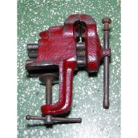 Eto kẹp bàn mini Mỹ cũ còn lớp sơn Zin màu đỏ dùng tốt