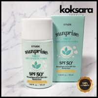 etude house sunprise mild airy finish 55ml etude house Kem chống nắng spf50+ pa+++ 55ml