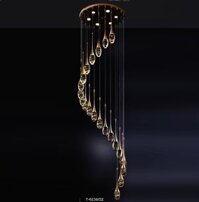 EU - T - 6238/22: Đèn thả LED - KT: Đế đèn Ø600mm x H4000mm - chao đèn Ø60mm x H380mm - Đèn LED