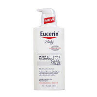 Eucerin Baby Wash & Shampoo, giúp làm sạch nhẹ da và tóc, dưỡng ẩm tốt cho da