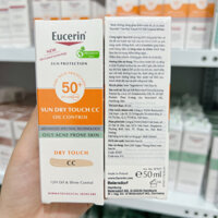 Eucerin Kem Chống Nắng Trang Điểm Kiểm Soát Nhờn Sun Oil Control Dry Touch CC SPF50+ 50ml (NEW)