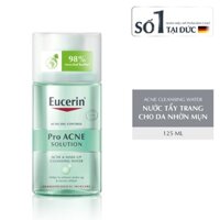 Eucerin Nước Tẩy Trang Cho Da Mụn ProAcne & Make Up Cleansing Water 125ml