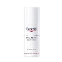 Eucerin ProAcne Mattifying Fluid – Kem dưỡng kiềm dầu ngăn ngừa mụn – 50ml