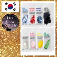 Eunyul Purity Mask Pack 22 ml x 5p x 8 loại, 1 bộ (40 tờ) / Lô hội / Collagen / Aqua / Ngọc trai / Quả việt quất / Chanh / Lựu / Than