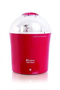 Euro Cuisine 2qt Yogurt and Greek Yogurt Maker with Glass Jar (Red) by Euro Cuisine