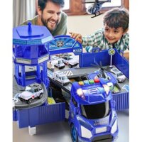 EuroQuality Bộ Đồ Chơi Xe mô hình ô tô Căn Cứ Cảnh Sát