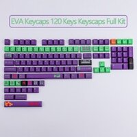 EVA keycap, 120 keycaps PBT keycaps OEM profile Double-click EVA Japanese keycap for mechanical game keyboard, mechanical keyboard