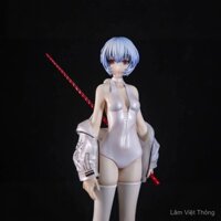EVA Rei Ayanami. Bộ đồ chiến đấu sóng phong cách 1/7, mô hình trưng bày anime đứng # Đồ trang trí hình cô gái xinh đẹp