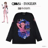 EVANGELION x QOOZA / Áo Thun Dài Tay [MARI1] Unisex Nhập khẩu trực tiếp từ Nhật Bản