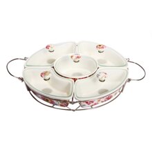 Khay mứt sứ 5 ngăn H831-M102