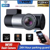 Evean WIFI Dash Camera FULL HD 2K Mini Hidden Car Camera DVR Phiên bản ban đêm G Ghi âm lái xe 24H Giám sát đỗ xe Dash Cam