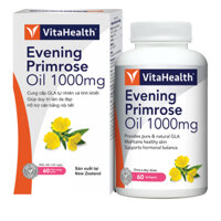 Evening Primrose Oil 1000mg VitaHealth - Cân bằng nội tiết tố nữ 60S