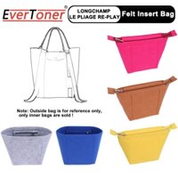 Evertoner Túi Xách Tay Bằng Vải Nỉ Đựng Vật Dụng Tiện Lợi New Longchamp LE PLIAGE RE-PLAY