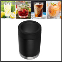 EverythingWell 12oz Can Cooler Màu đen Tường đôi cách nhiệt bằng thép không gỉ Cách chai làm mát cho ô tô