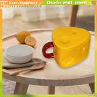 EverythingWell Cốc sứ Dễ Thương Hình Phô Mai Thời Trang Đa Năng Trà có Nắp Trí Nhà Cửa Quà Tặng