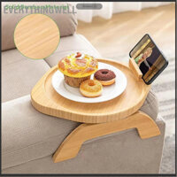 EverythingWell Ghế Dài Khay Burlywood Tre Gấp Sofa Kẹp Tay Bàn Ăn Nhẹ Nhà Ký Túc Xá snowa