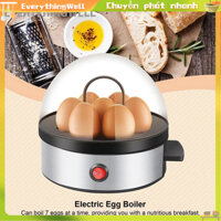 EverythingWell Nồi Hấp Trứng Điện Hơi Mini Inox Nấu Máy Đồ Dùng Nhà Bếp EU 220V